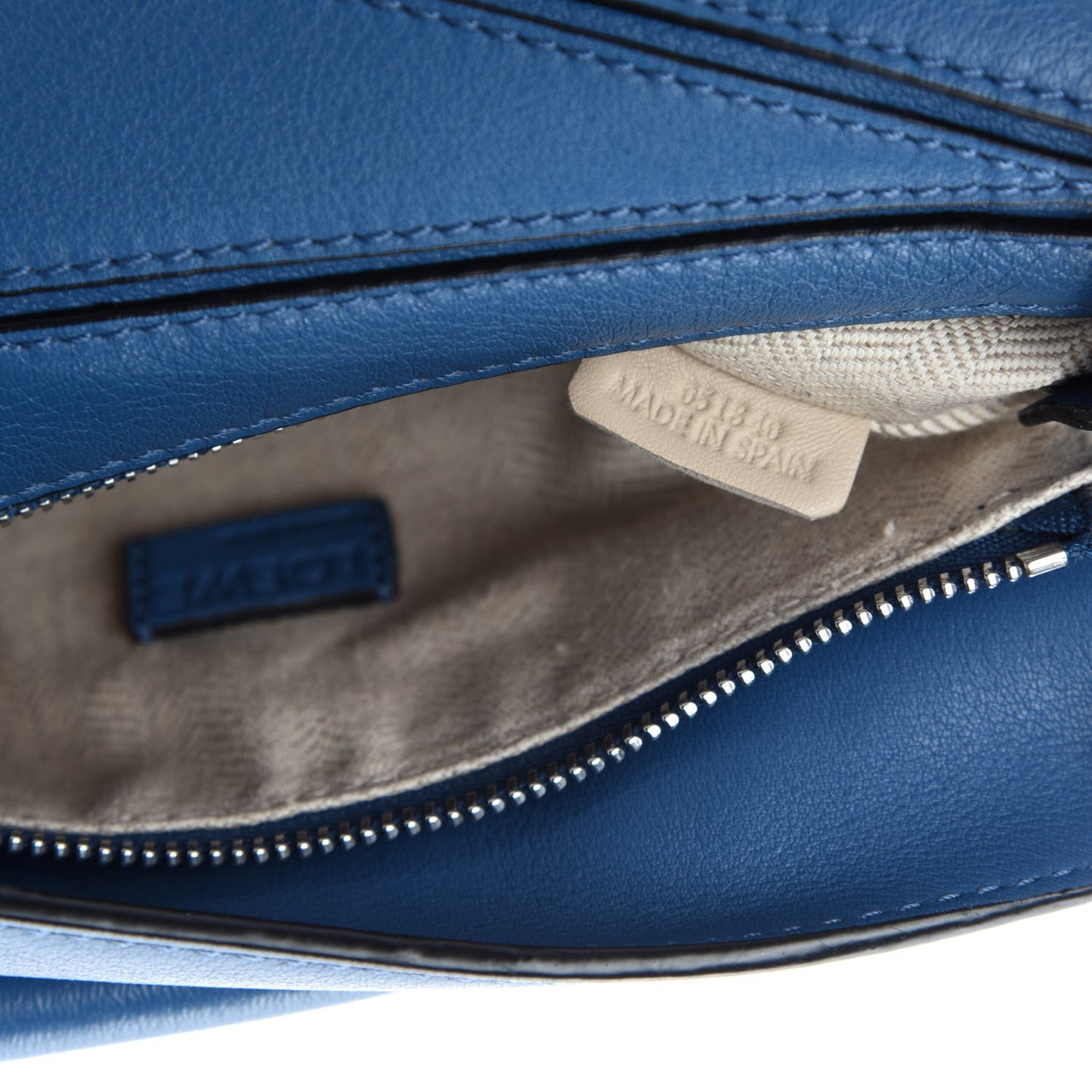 Calfskin Mini Puzzle Bag Blue