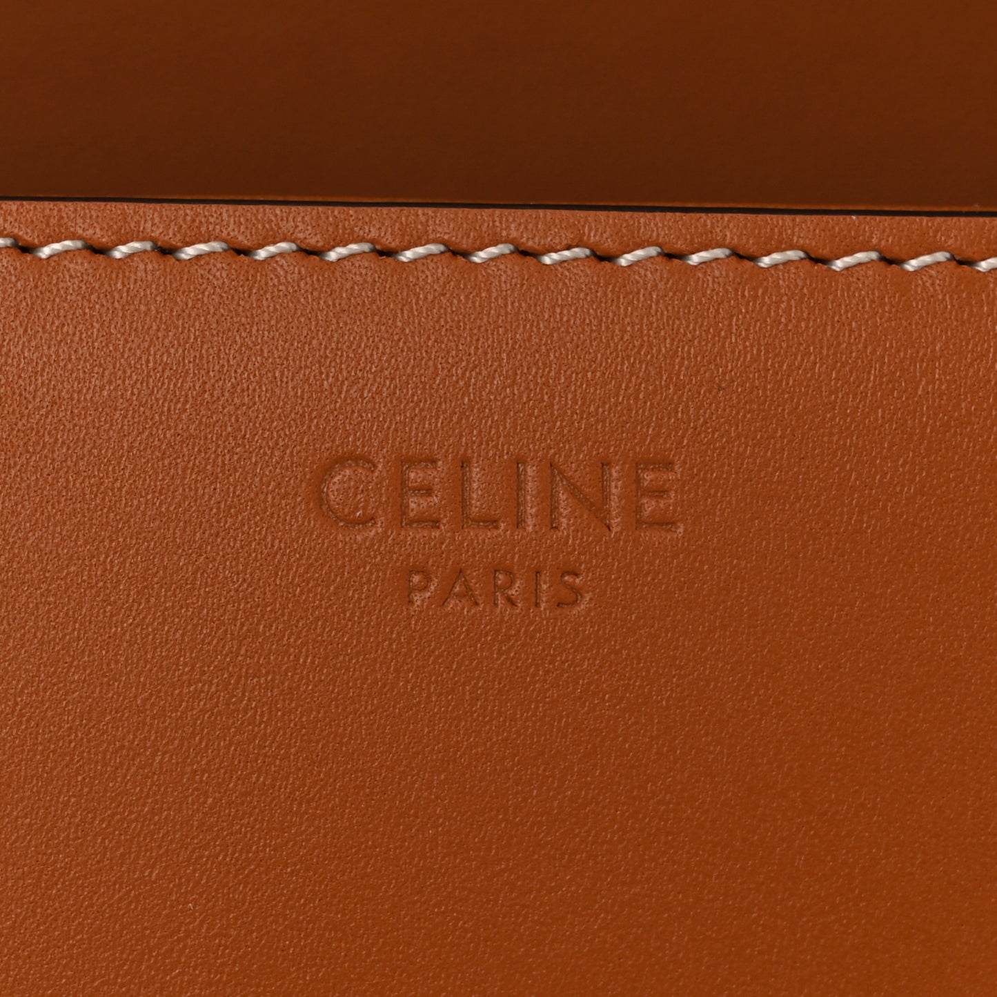Shiny Calfskin Triomphe Shoulder Bag Tan