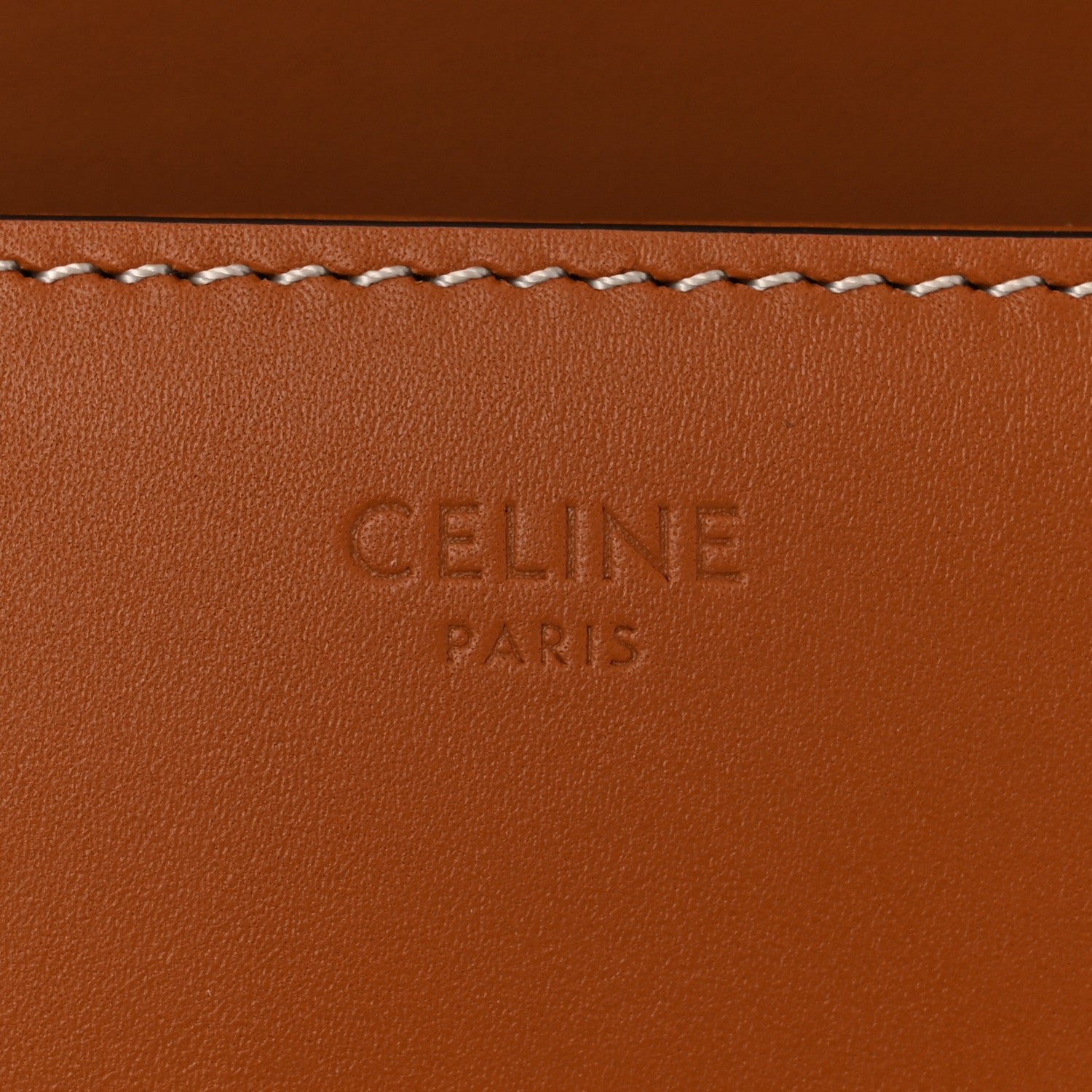 Celine Shiny Calfskin Triomphe Shoulder Bag Tan 6 of 10