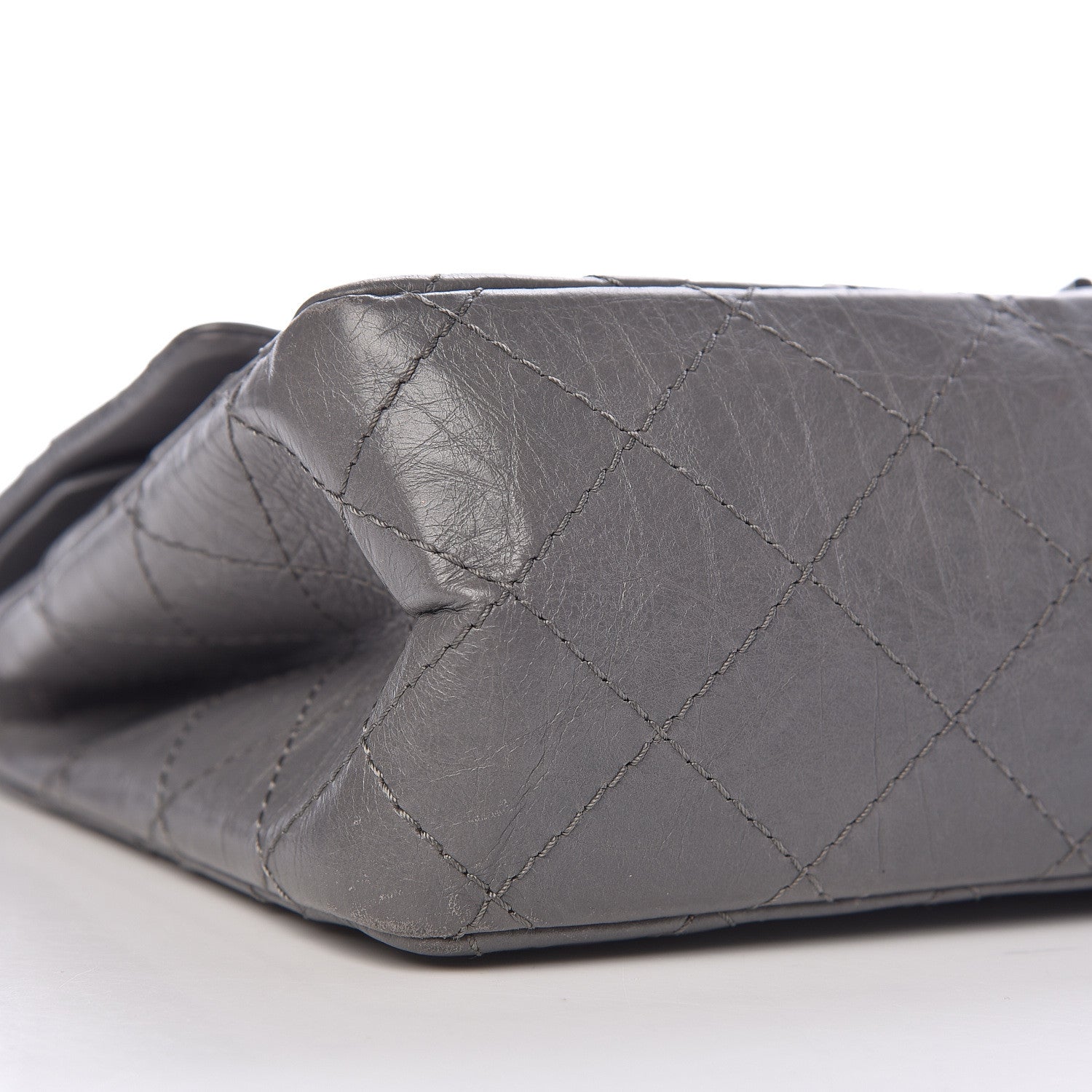 Chanel Aged Calfskin Quilted 2.55 Reissue 226 Flap Dark Grey 9 of 11