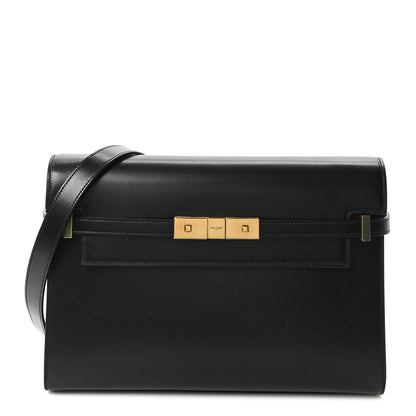 Saint Laurent Smooth Calfskin Manhattan Shoulder Bag Black 1 of 10