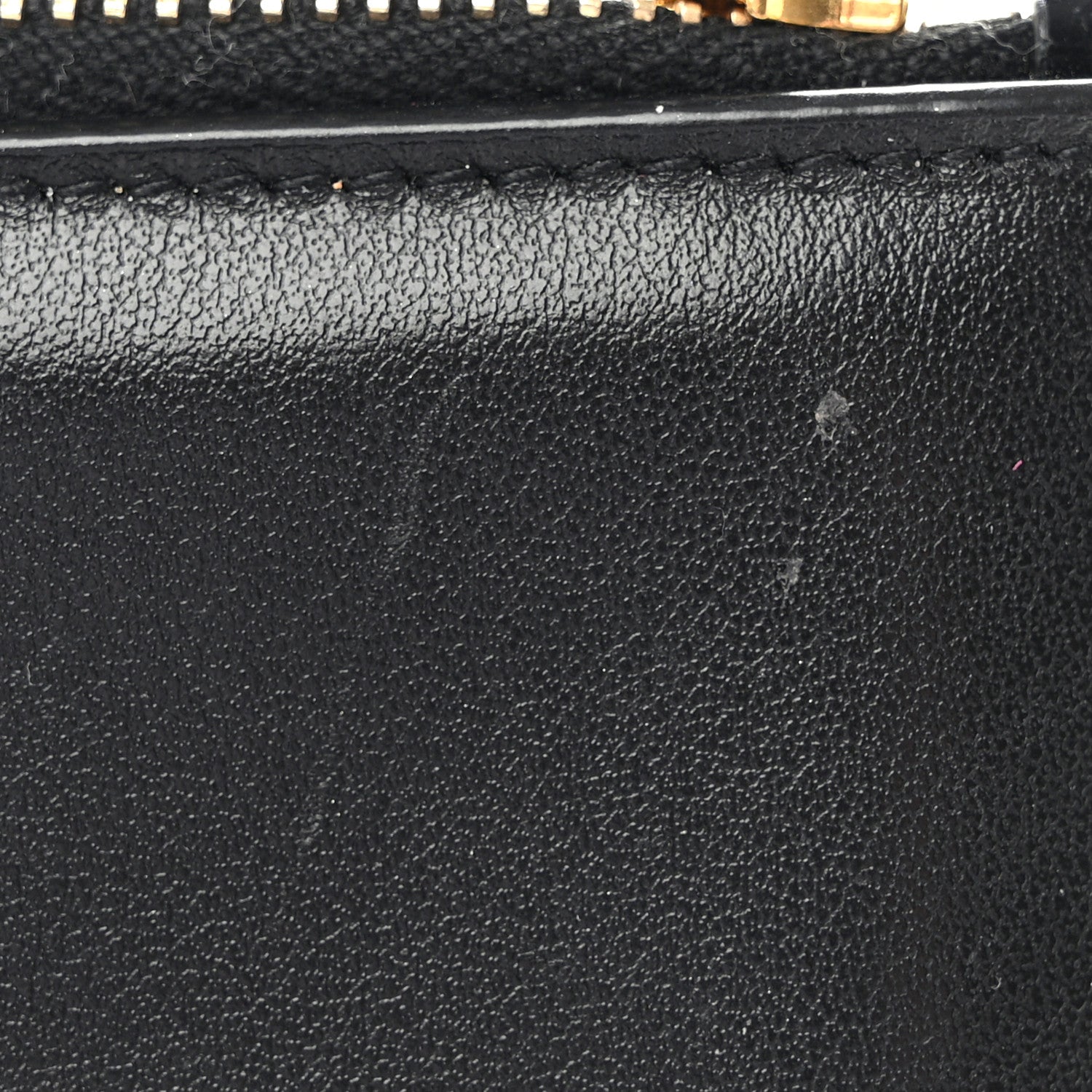 Saint Laurent Shiny Calfskin Crocodile Embossed Monogram Uptown Compact Wallet Black 11 of 13