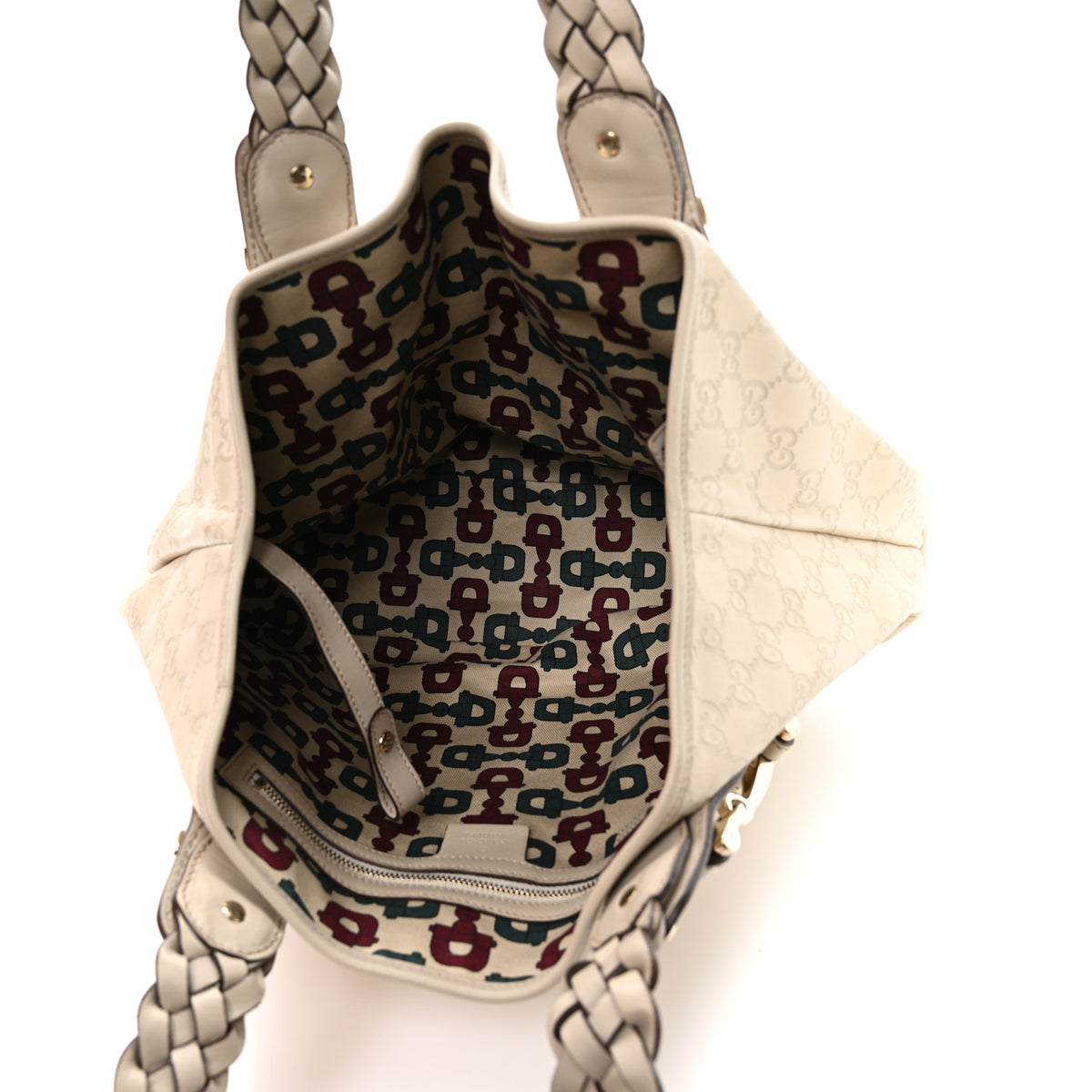 Gucci Guccissima Small Pelham Shoulder Bag Off White 5 of 10