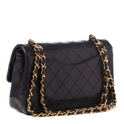Chanel Lambskin Quilted Small Double Flap Black 2 of 10