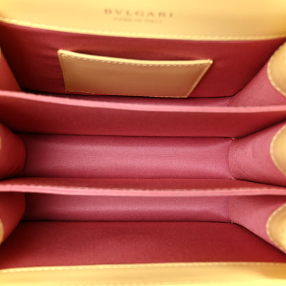 Bulgari Calfskin Serpenti Forever Top Handle Light Yellow 6 of 11