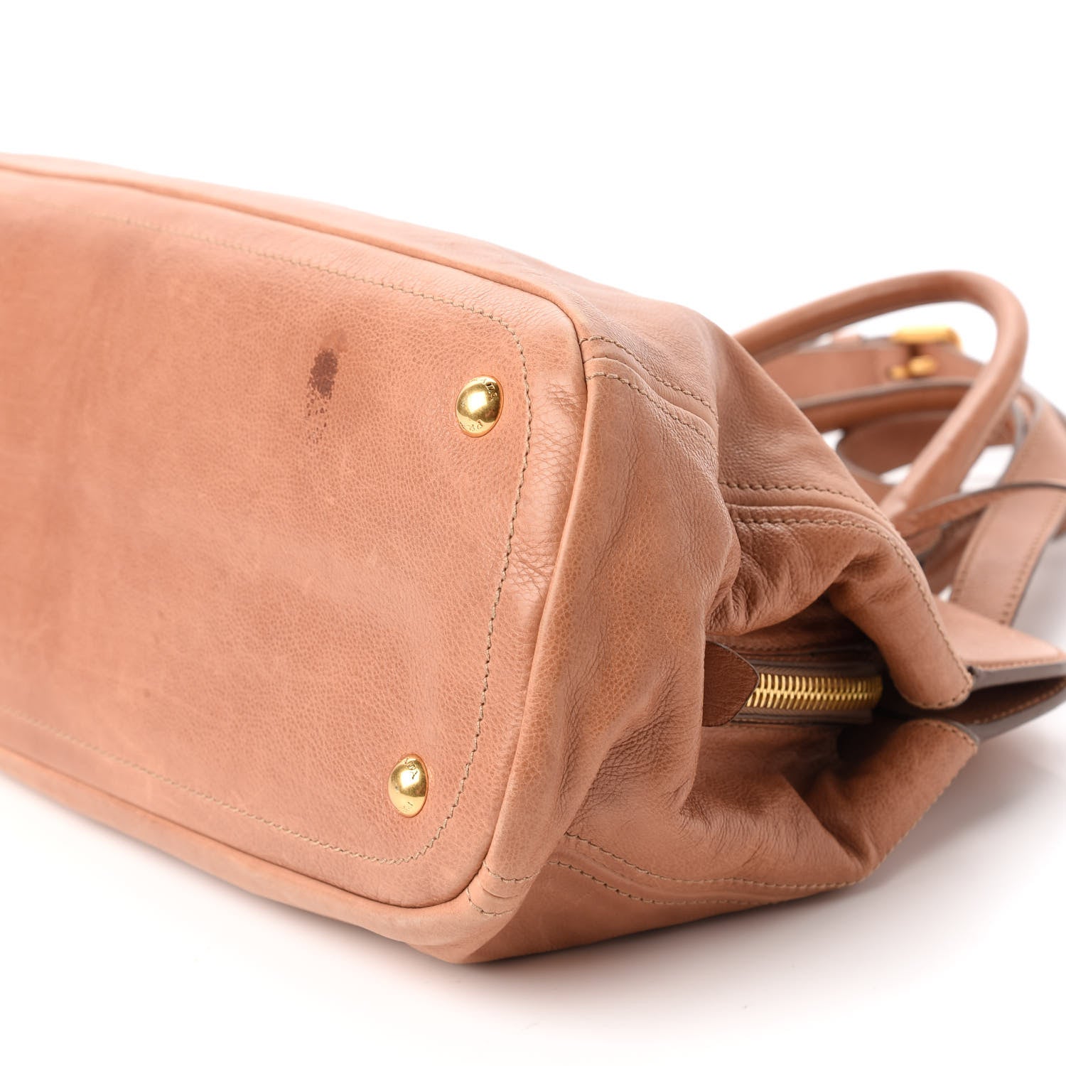Prada Glace Calf Frame Satchel Cammeo 7 of 11