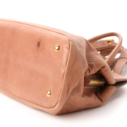 Prada Glace Calf Frame Satchel Cammeo 7 of 11