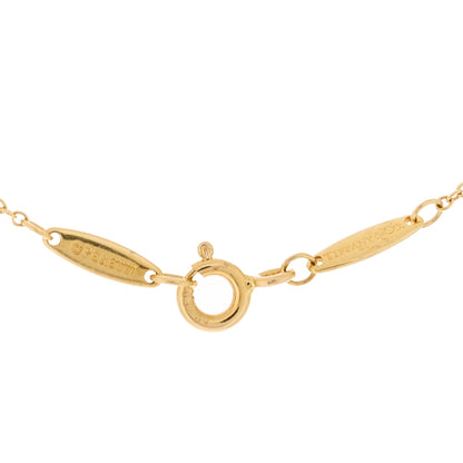 Tiffany 18K Yellow Gold Diamond .17ct Elsa Peretti Diamonds by the Yard Pendant Necklace 5 of 6