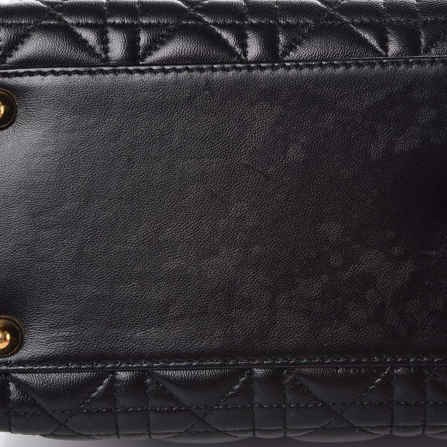 Lambskin Cannage Large Lady Dior Black