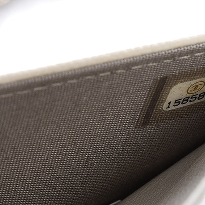 Chanel Caviar Sevruga Wallet On Chain WOC White 7 of 7