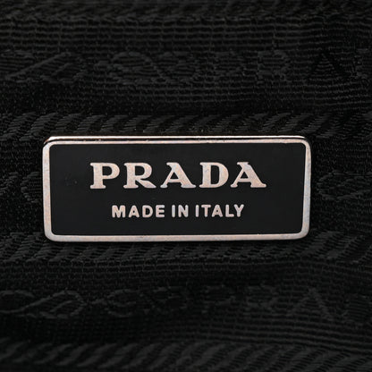 Prada Tessuto Nylon Rose Shoulder Bag Black Rosso 7 of 11