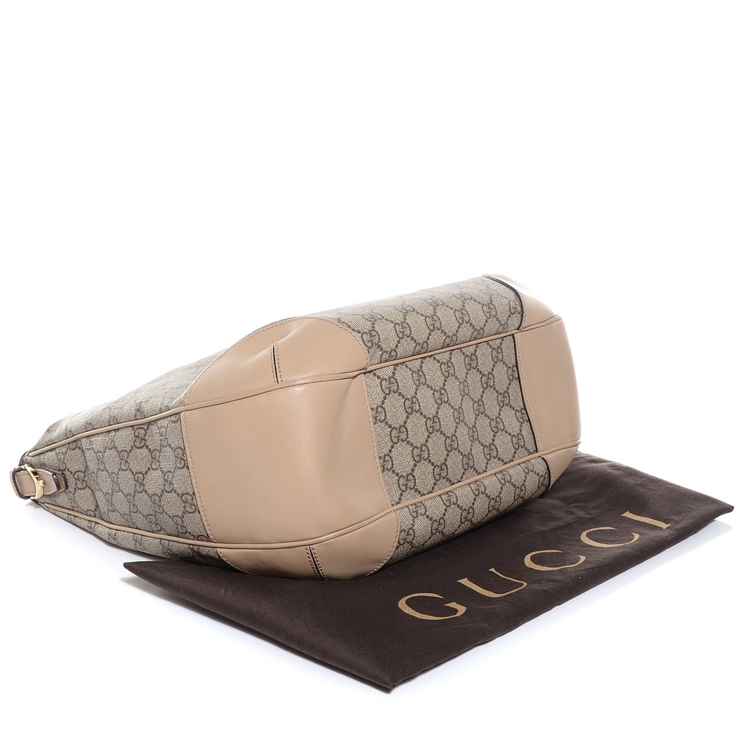 Gucci GG Supreme Monogram Medium Nice Hobo Beige 4 of 9