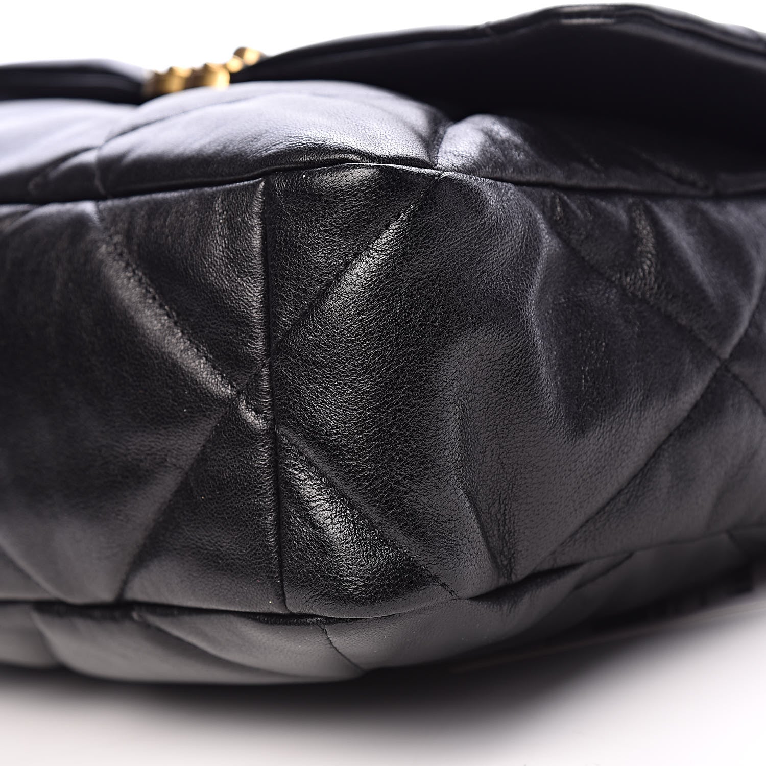 Chanel Lambskin Quilted Large 19 Flap Black 9 of 11