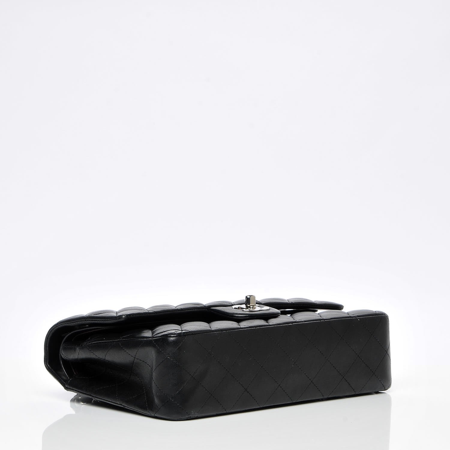 Chanel Lambskin Quilted Medium Double Flap Black 4 of 6