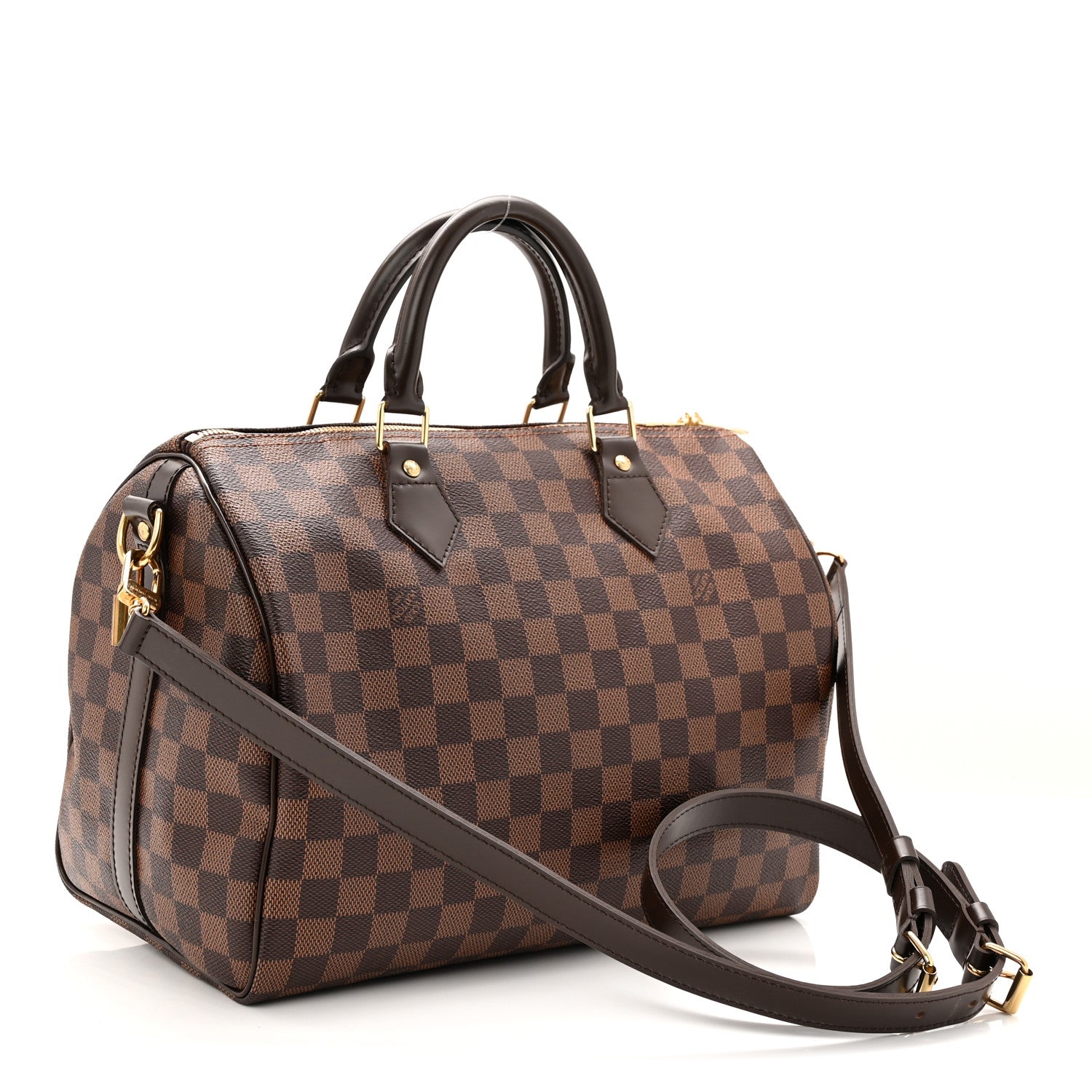 Louis Vuitton Damier Ebene Speedy Bandouliere 30 3 of 10