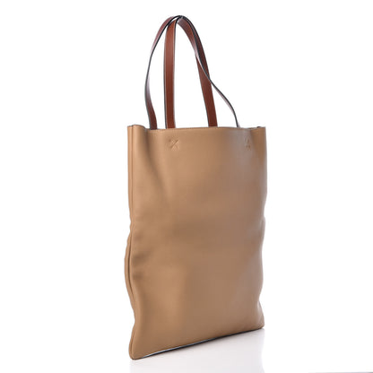 Loewe Calfskin Vertical Desert Lion Printed Tote Tan 3 of 7