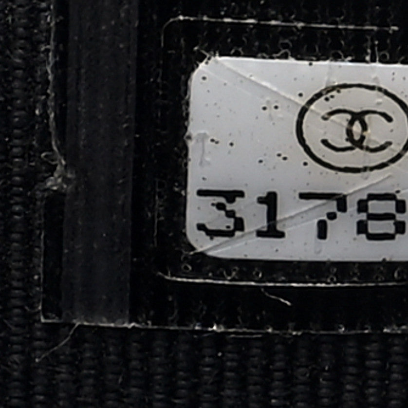 Chanel Lambskin Crochet Quilted Mini Vanity Case With Chain Black 7 of 10