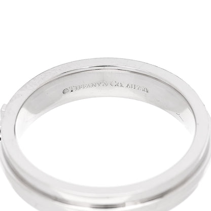 Tiffany 18K White Gold Narrow T Two Ring 57 8 4 of 5