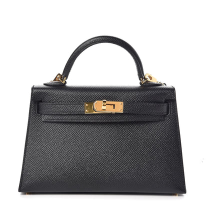 Hermes Epsom Mini Kelly Sellier 20 Black 1 of 33