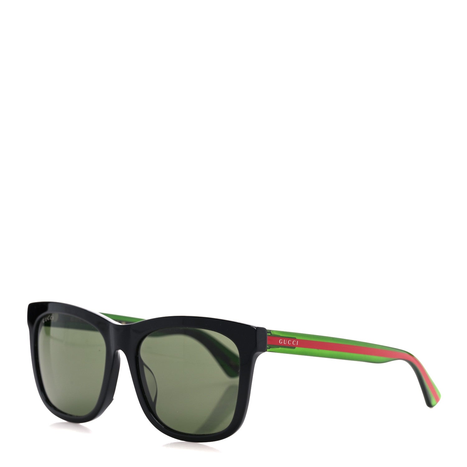 Gucci Acetate Square Frame Web Sunglasses GG0702SKN Black 1 of 9
