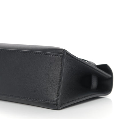 Hermes Swift Kelly Pochette Clutch Black 9 of 10