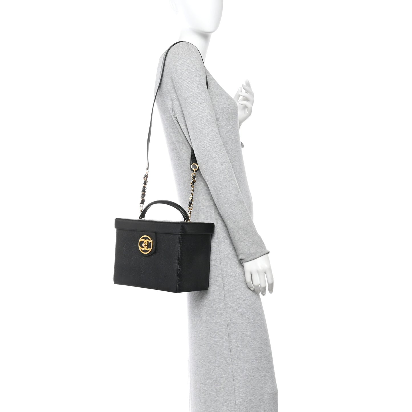 Caviar Vanity Train Case Black