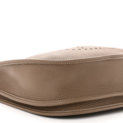 Hermes Taurillon Clemence Evelyne III PM Etoupe 9 of 11