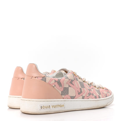 Louis Vuitton Damier Azur Tahitienne Bora Bora Sneakers 36 Rose Ballerine 5 of 9