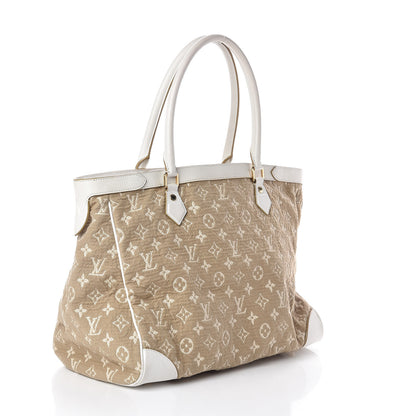 Louis Vuitton Monogram Sabbia Cabas GM White 3 of 9