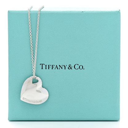 Tiffany Sterling Silver Heart Cutout Pendant Necklace 6 of 6