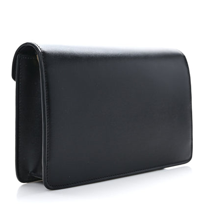 Celine Shiny Calfskin Triomphe Margo Wallet on Chain Black 3 of 11