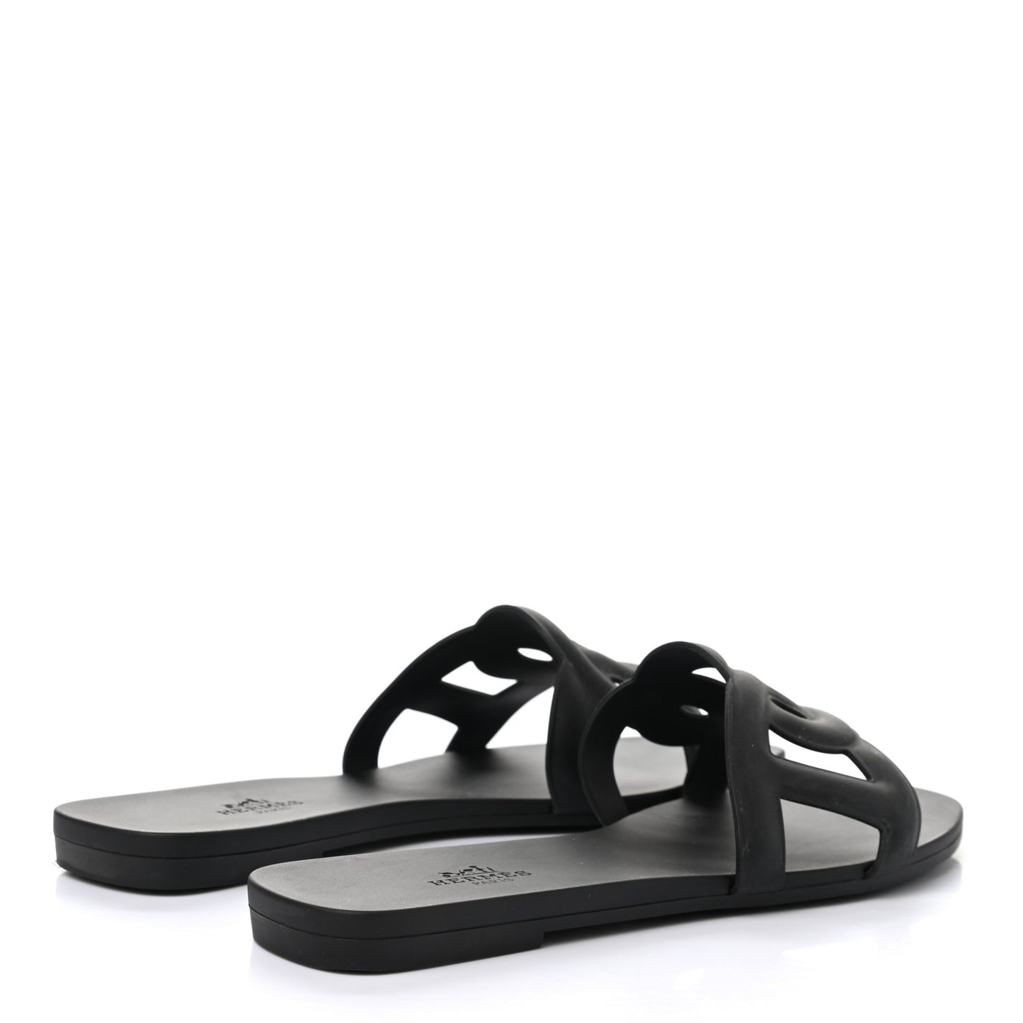 Rubber Aloha Sandals 37 Black
