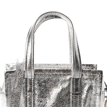 Balenciaga Metallic Calfskin XXS Bazar Shopper Tote Silver Hardware 11 of 11