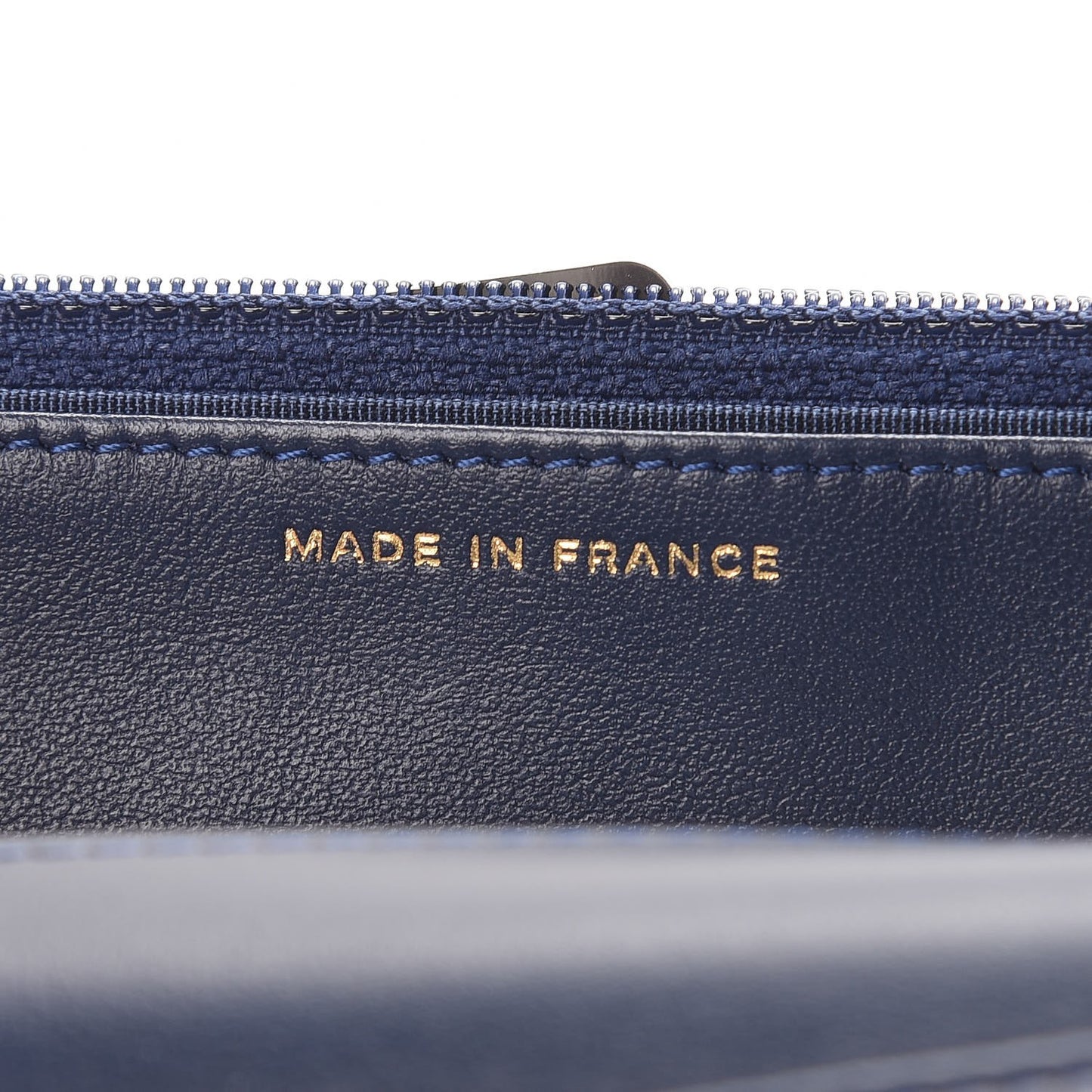 Caviar Quilted Boy Wallet On Chain WOC Navy
