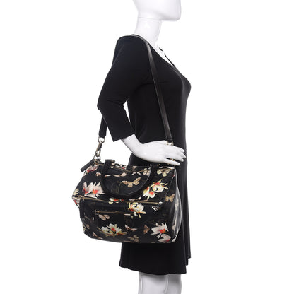 Givenchy Lambskin Magnolia Print Medium Pandora Black 2 of 12