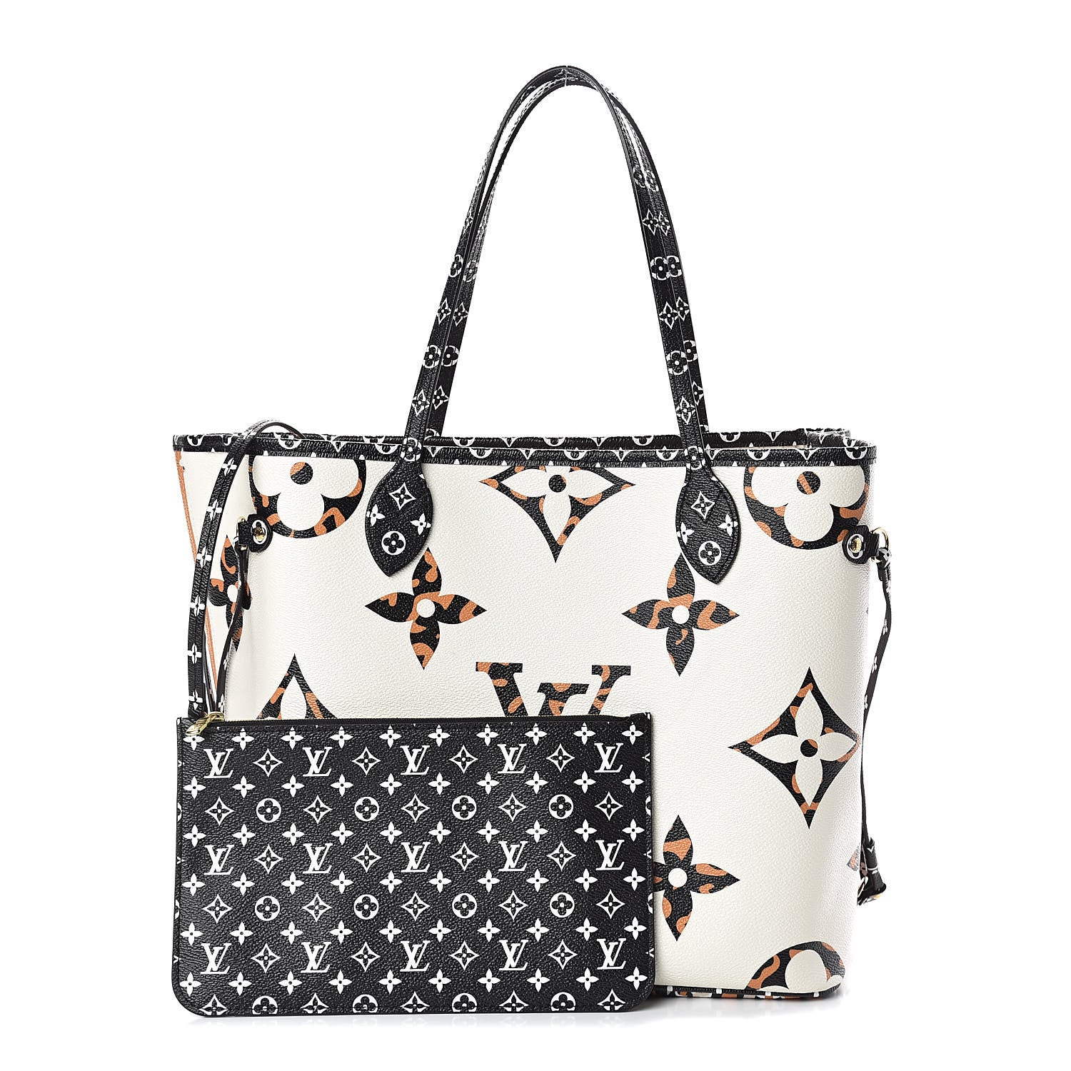 Louis Vuitton Monogram Giant Jungle Neverfull MM Ivory 1 of 10