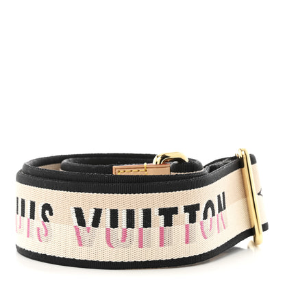 Louis Vuitton Jacquard Speedy Bandouliere 20 Shoulder Strap Black 2 of 3