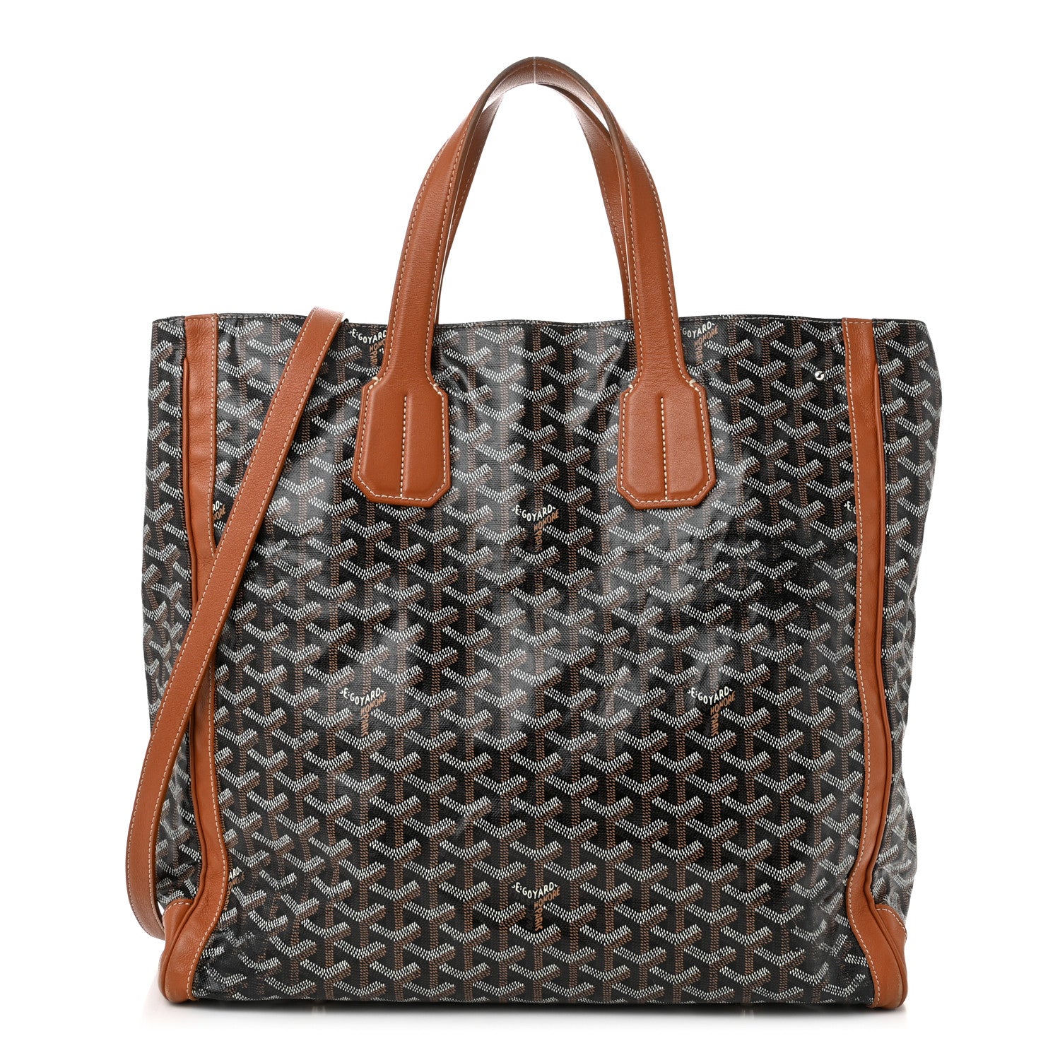 Goyard Goyardine Voltaire Tote Black Gold 1 of 15