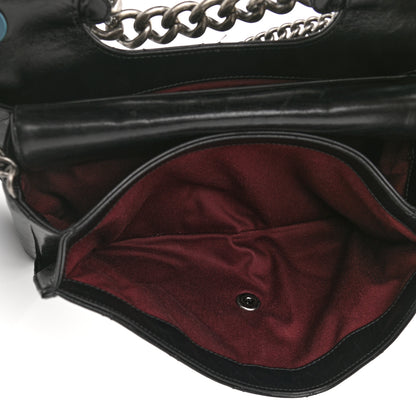 Chanel Glazed Calfskin Quilted Large Perfect Edge Flap Black 6 of 12