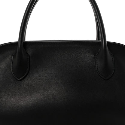 The Row Polished Saddle Calfskin Agnes 12 Black 13 of 17