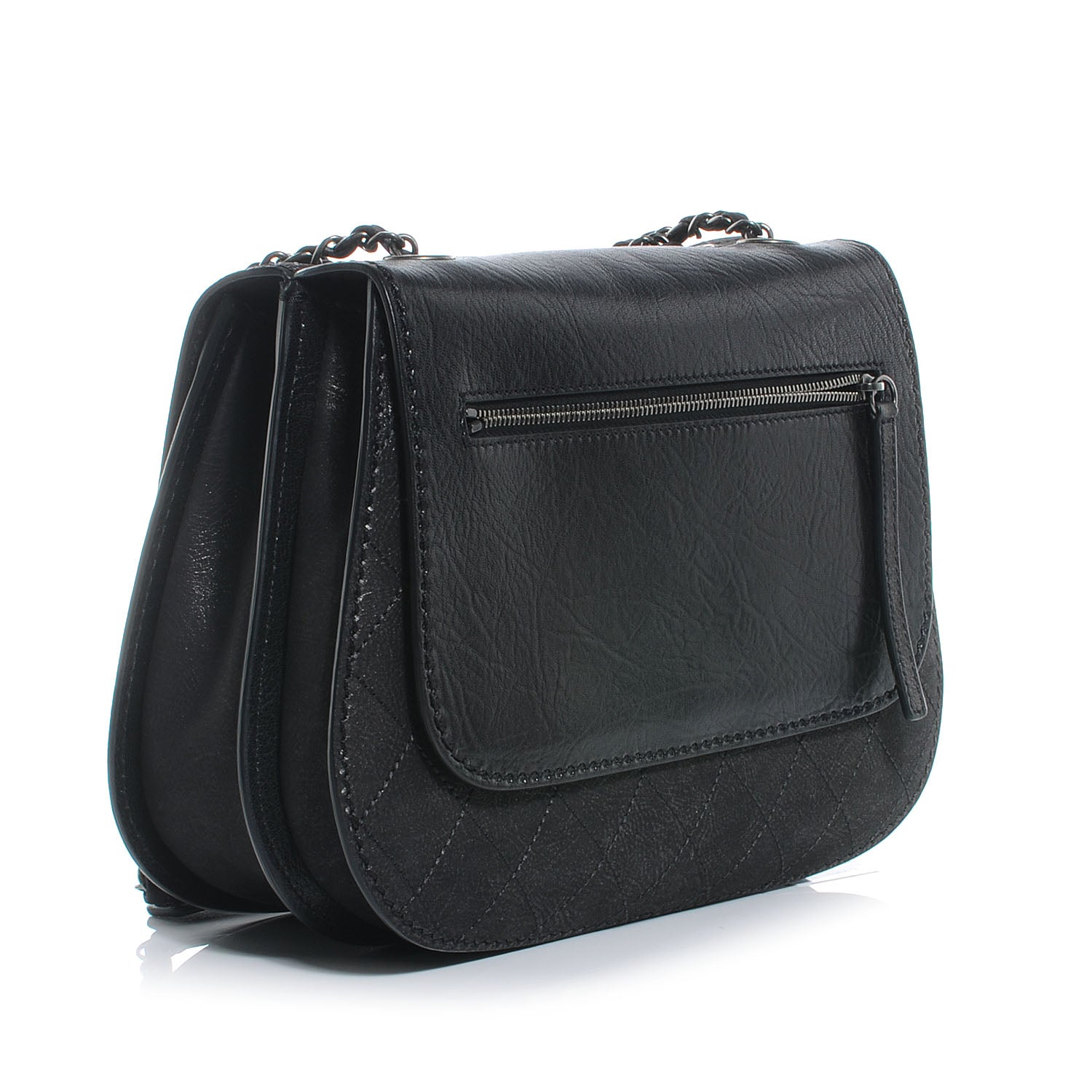 Chanel Calfskin Coco Twin Large Flap Black 3 of 7