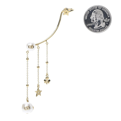 Christian Dior Pearl Shiny-D Earring Gold 2 of 5