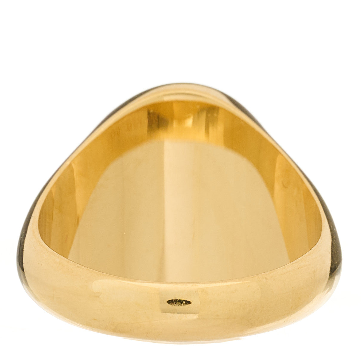 18K Yellow Gold Diamond Reverie Signet Ring 53 6.5