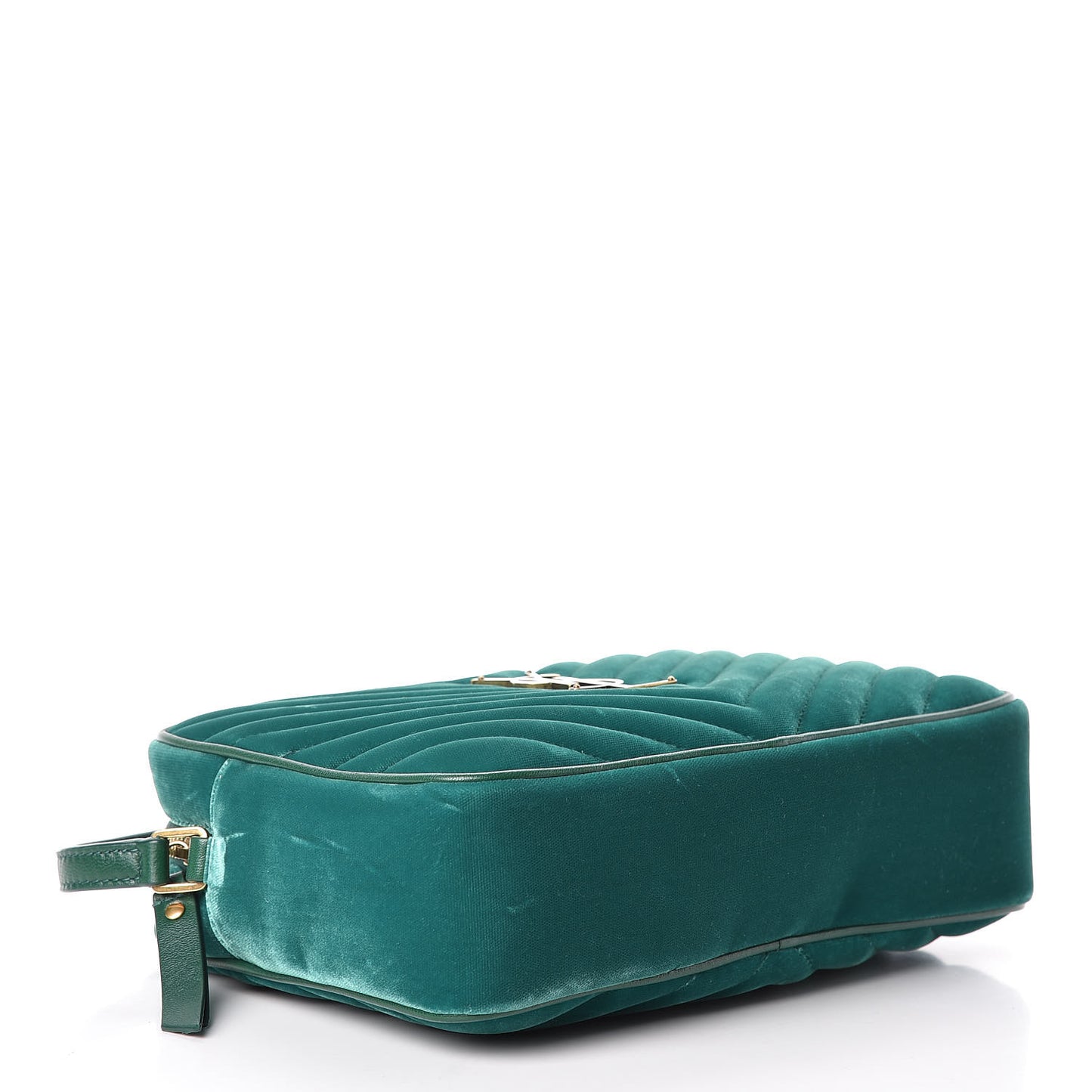 Velvet Matelasse Monogram Lou Camera Bag Deep Malachite
