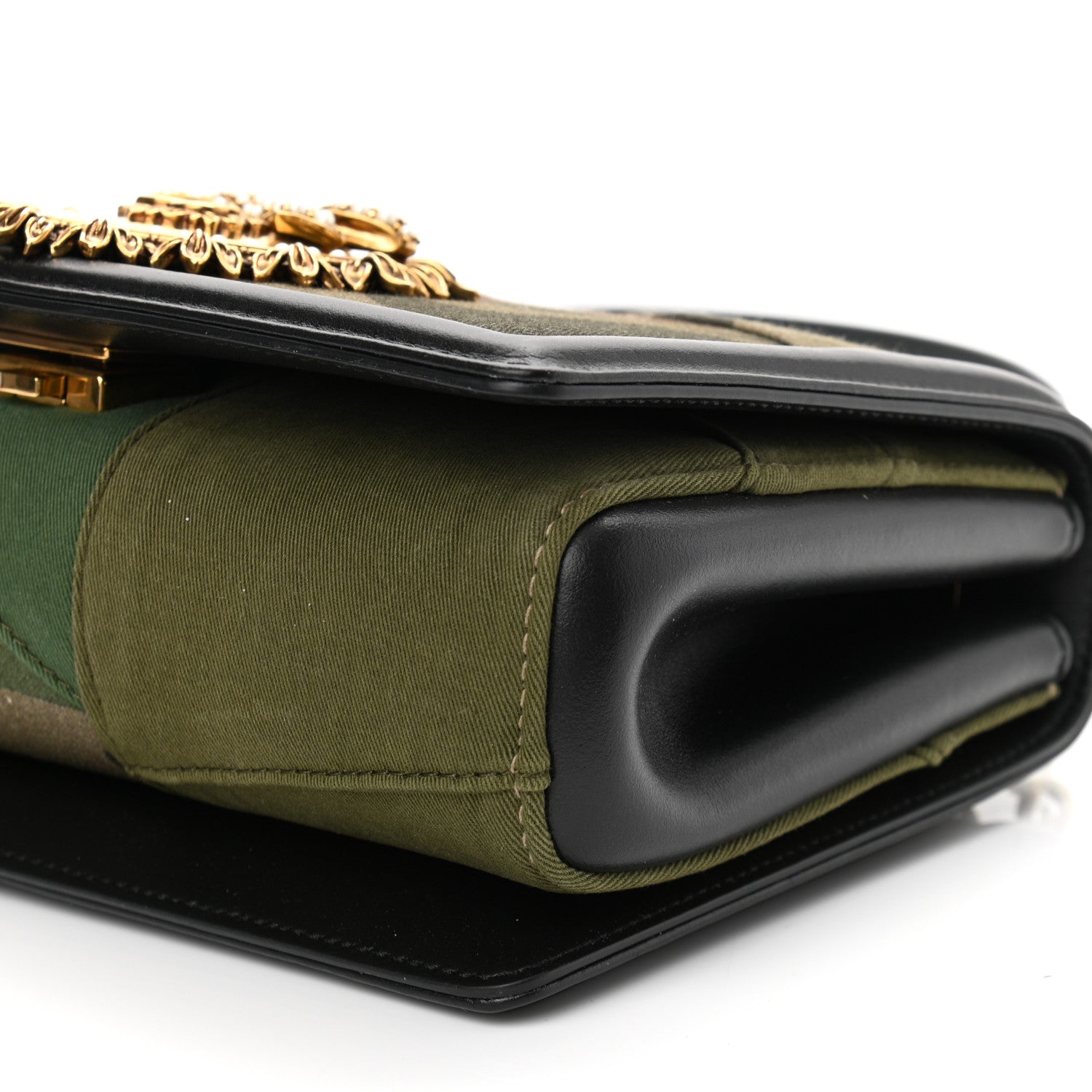 Dolce & Gabbana Calfskin Camouflage Pattern Medium Devotion Crossbody Bag 9 of 10