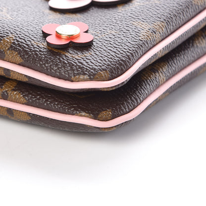 Louis Vuitton Monogram Blooming Flowers Double Zip Pochette 10 of 11