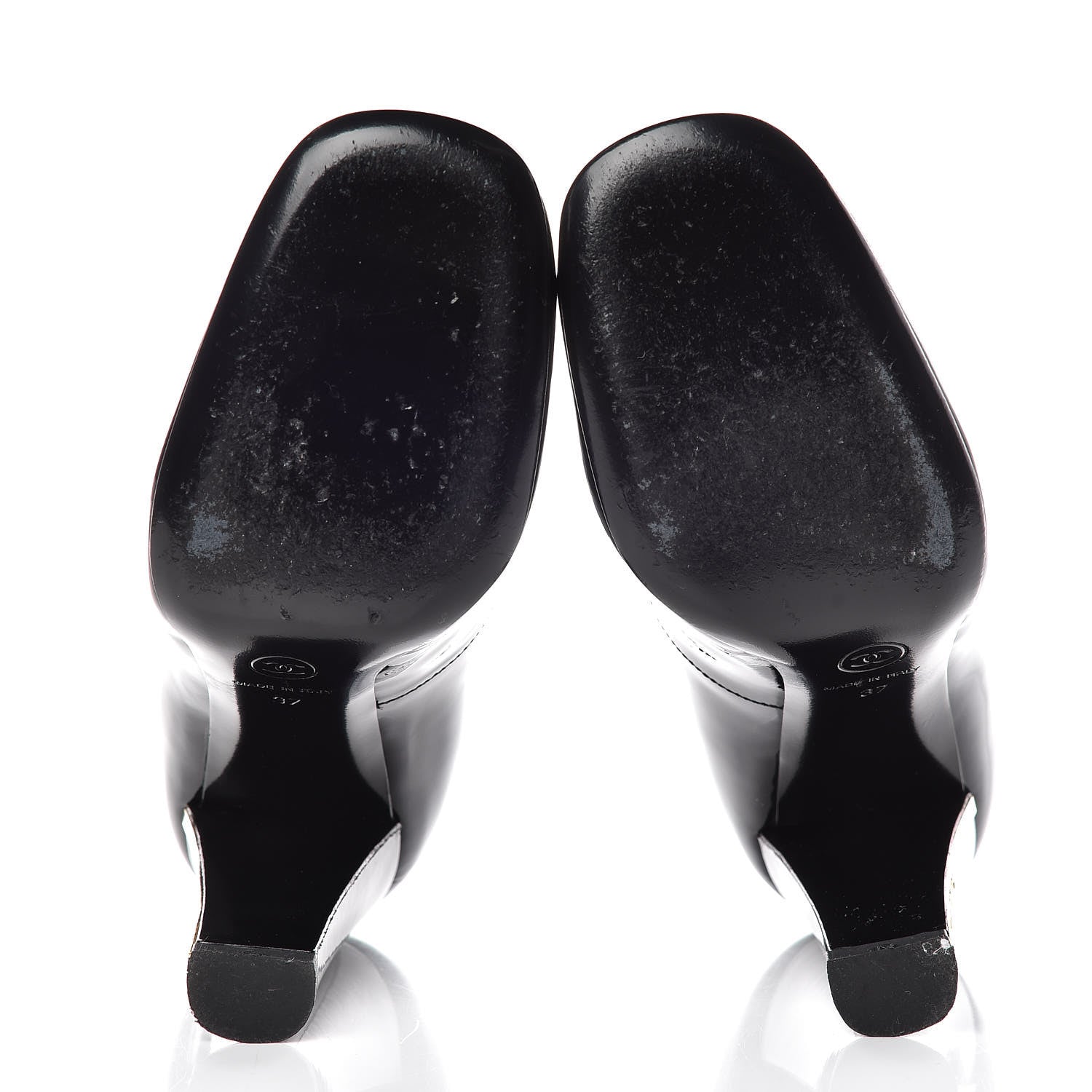 Chanel Patent Pumps 37 Black 7 of 14