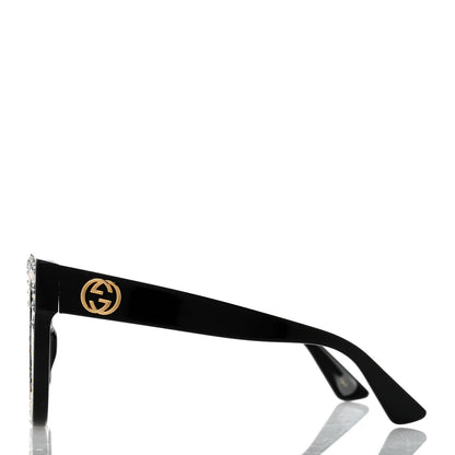 Gucci Acetate Stars Cat Eye Sunglasses GG0116S Black 3 of 8