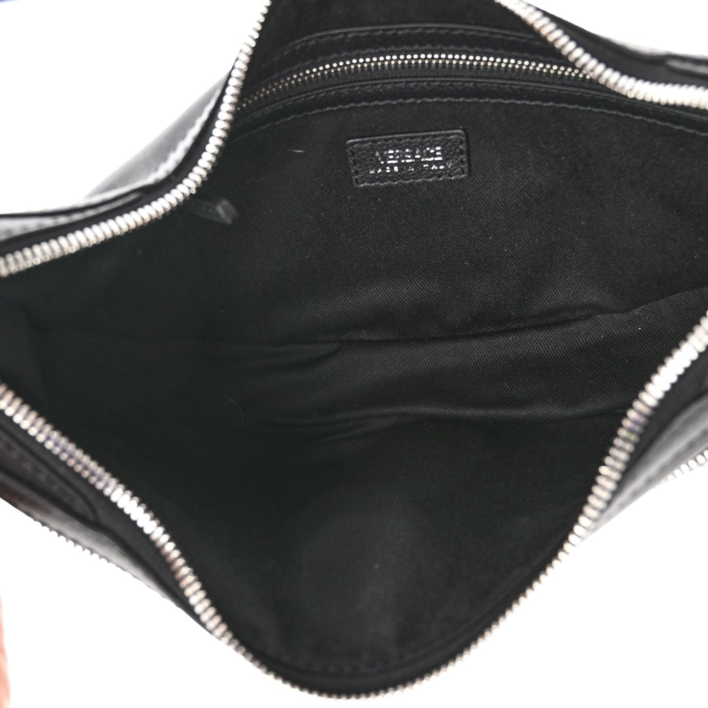 Calfskin Small Repeat Zip Hobo Black