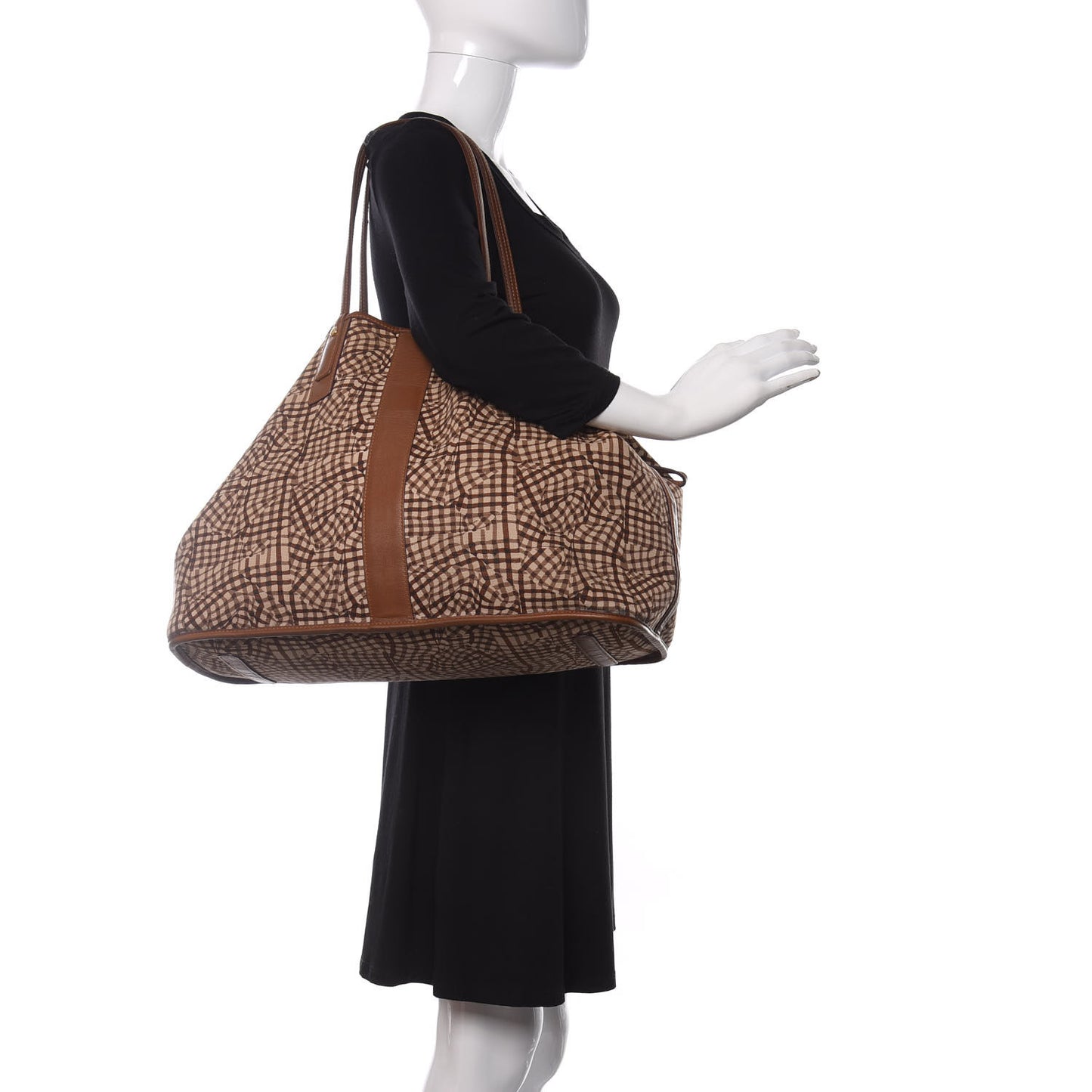 Visetos Large Liz Reversible Shopper Tote Cognac